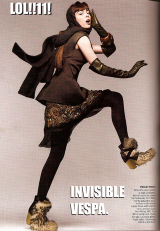 Illustration for article titled LOL'Vogue': Scarves, Silverware & Scooters